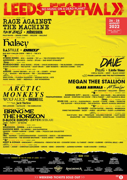 Reading + Leeds Festival 2022