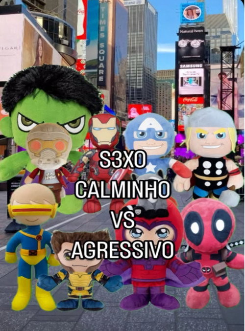 MARVEL SEXO CALMINHO VS AGRESSIVO