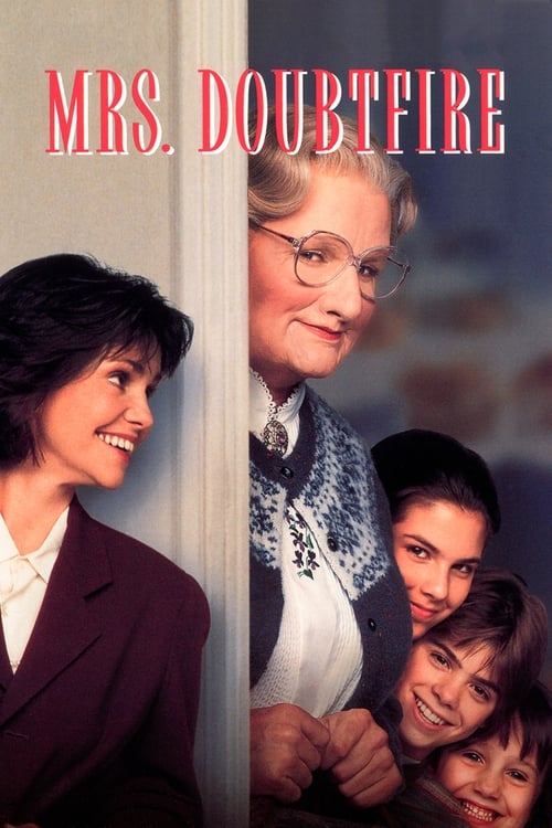 Loving but irresponsible dad Daniel Hillard, estranged from his exasperated spouse, is crushed by a court order allowing only weekly visits with his kids. When Daniel learns his ex needs a housekeeper, he gets the job -- disguised as a British nanny. Soon he becomes not only his children's best pal but the kind of parent he should have been from the start.