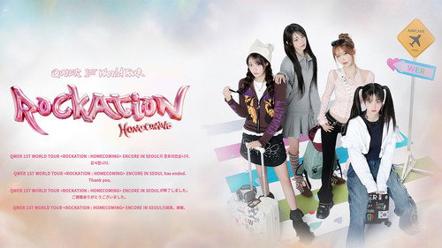 QWER 1st WORLD TOUR - ROCKATION : HOMECOMING - ENCORE IN SEOUL Backdrop Blur