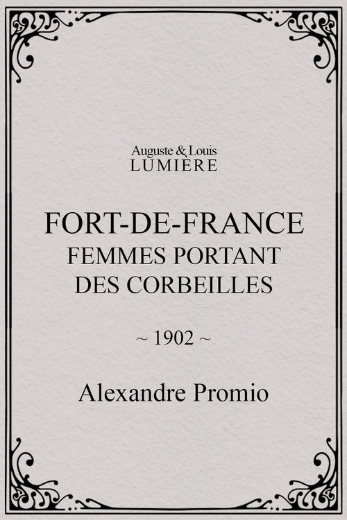 Fort-de-France : femmes portant des corbeilles (1902)