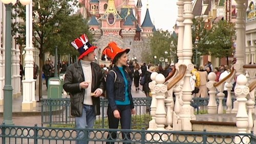 Dans un parc d'attractions