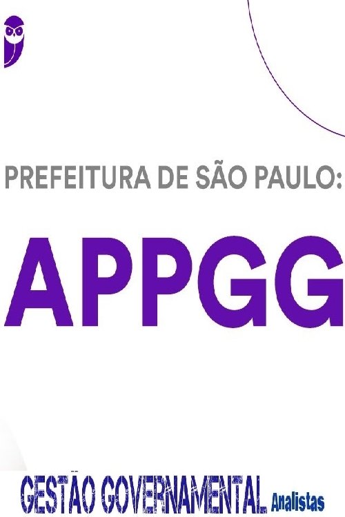 Prefeitura de SP - APPGG (Analista de Políticas Públicas e Gestão Governamental) (2022) poster