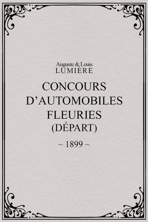 Poster Fête de Paris 1899: Concours d'automobiles fleuries 1899