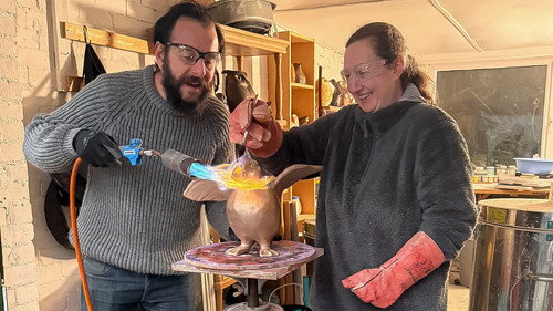 Ceramic Sculpture and Glassblowing