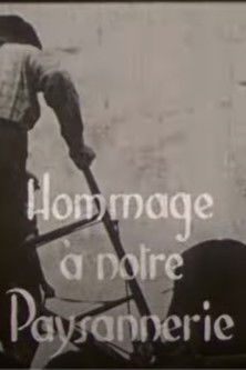 Hommage à notre paysannerie poster