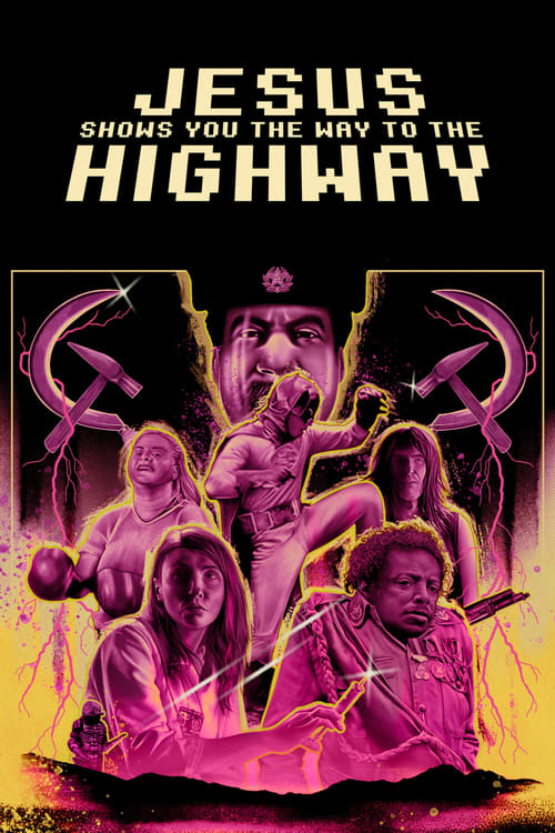 Grootschalige poster van Jesus Shows You the Way to the Highway