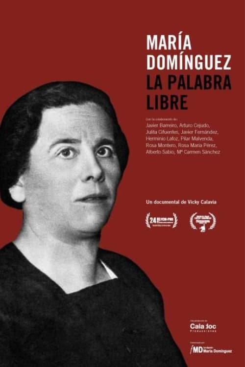 Poster María Domínguez. La palabra libre 2015