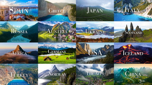 4K - Scenic Relaxation Film - Season 1 Backdrop Blur