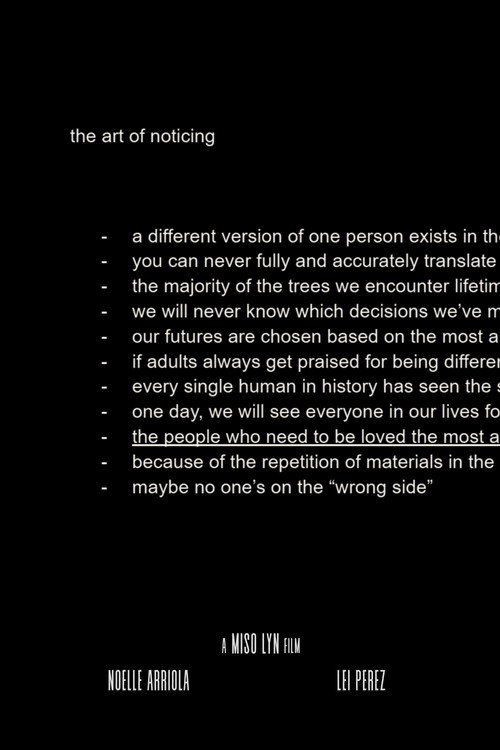The Art of Noticing