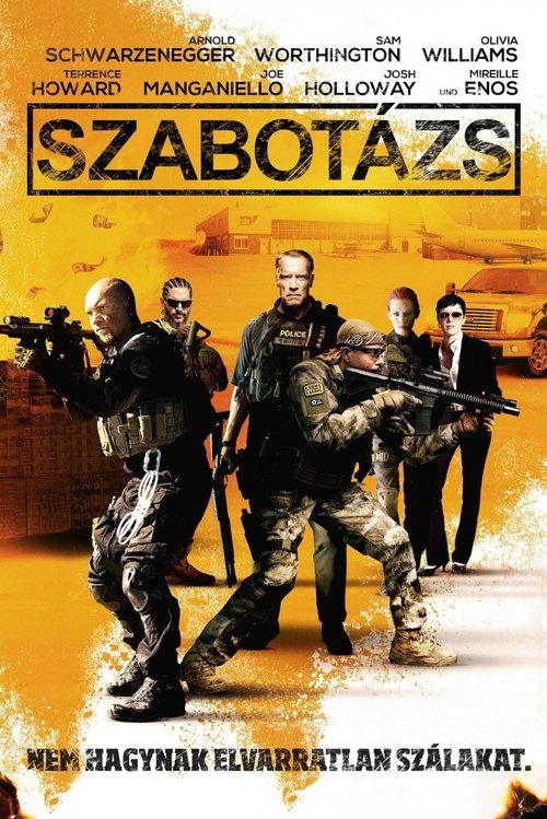 Szabotázs movie poster player