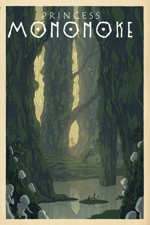 Grootschalige poster van Princess Mononoke