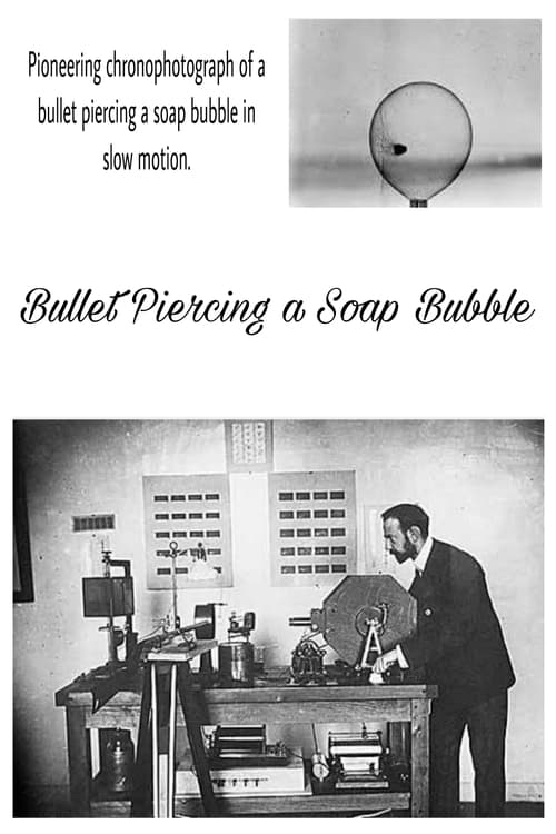Poster Balle traversant une bulle de savon 1904