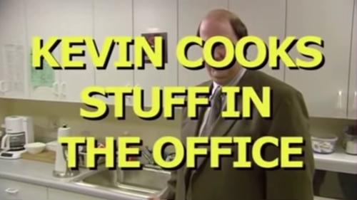 Kevin Cooks Stuff in the Office