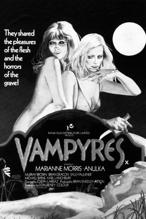 Póster oficial de Vampyres (1974) - Horror