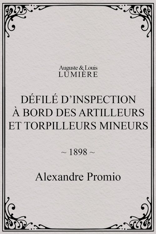 Défilé d’inspection à bord des artilleurs et torpilleurs mineurs