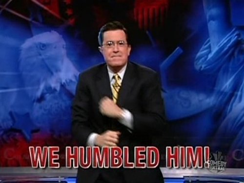 Poster della serie The Colbert Report