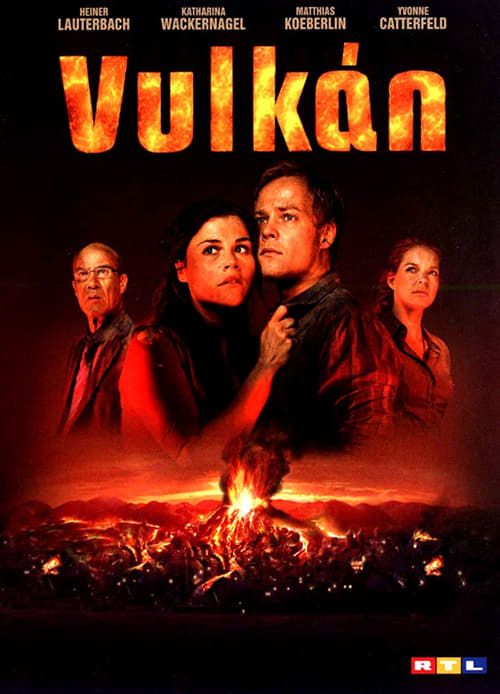 Volcán en erupción poster