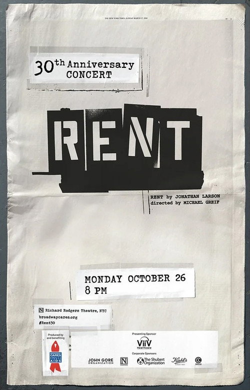Affiche de Rent: 30th Anniversary Concert