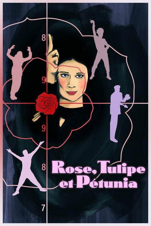Rose, tulip and petunia poster
