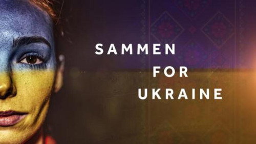 Sammen for Ukraine Backdrop Blur