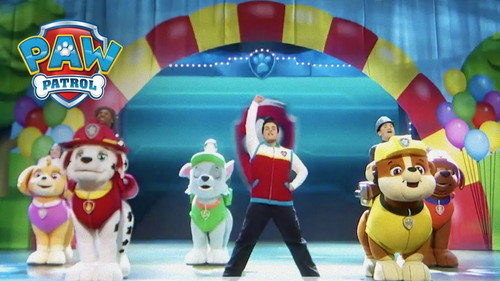 PAW Patrol Live! at Home Backdrop Blur