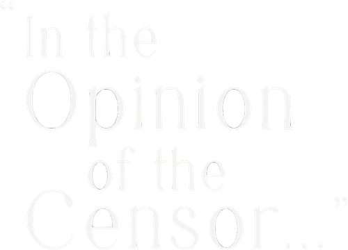 In the Opinion of the Censor... logo