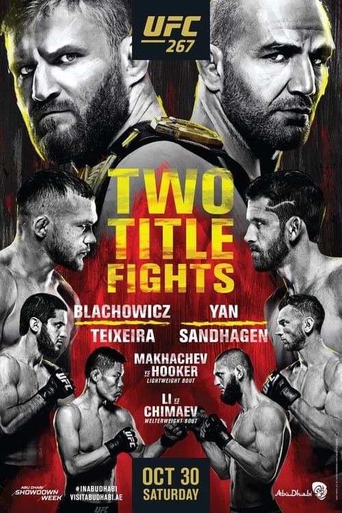 Poster UFC 267: Blachowicz vs. Teixeira 2021