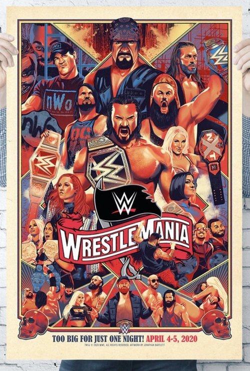 Wrestlemania 37 movie poster player