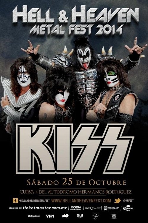 Kiss Live Mexico Hell and Heaven Fest 2014 movie poster player