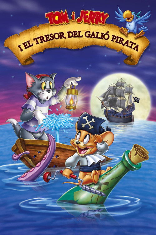 Cartell de Tom i Jerry i el tresor del galió pirata