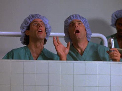 Seinfeld S04E20 — The Junior Mint episode still
