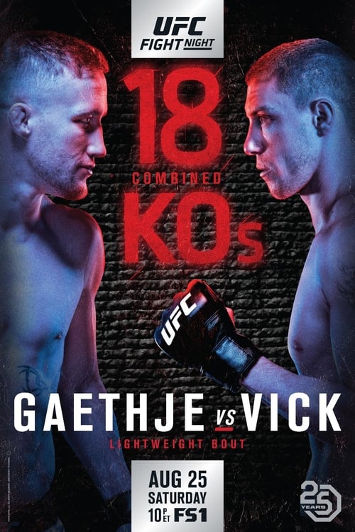 Poster UFC Fight Night 135: Gaethje vs. Vick 2018
