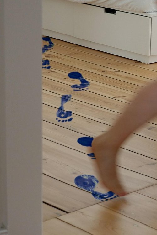 Blue movie poster player