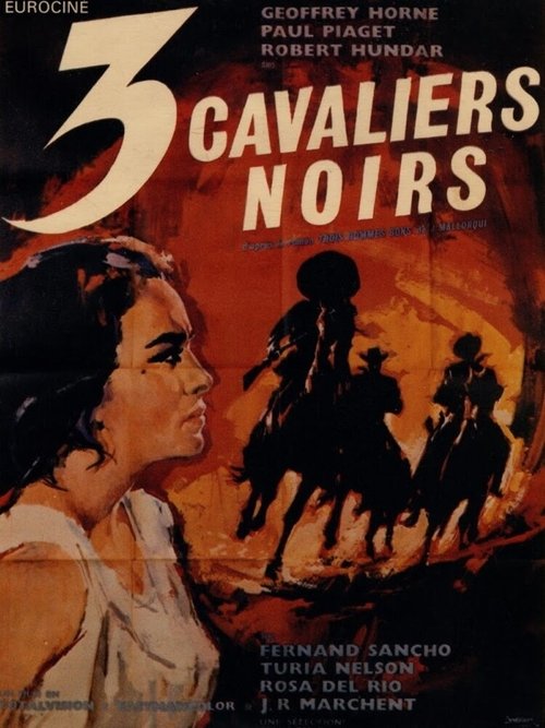 3 cavaliers noirs Poster