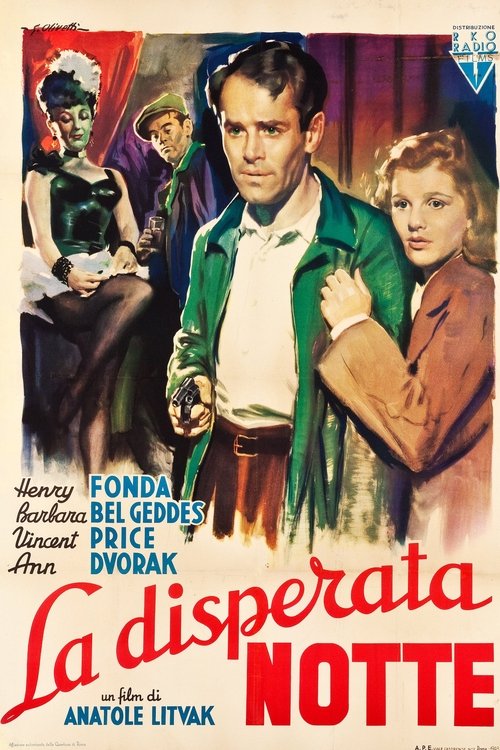 La disperata notte movie poster player