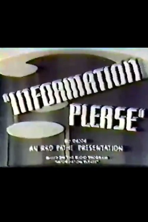 Information Please: Series 1, No. 1 movie poster player