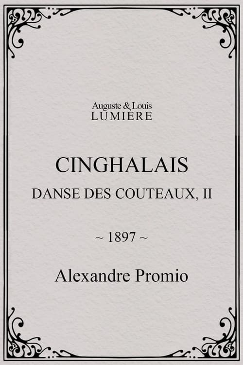 Cinghalais : danse des couteaux, II