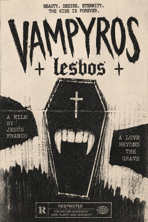 Póster oficial de Vampyros Lesbos (1971) - Horror