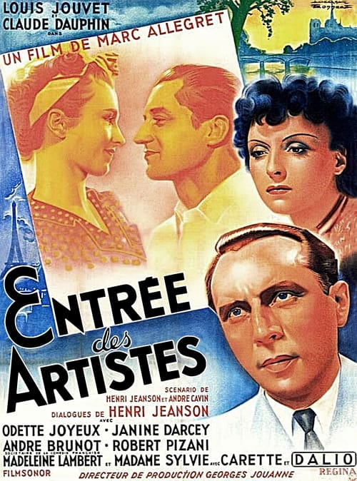 Entrée des artistes (1938) poster