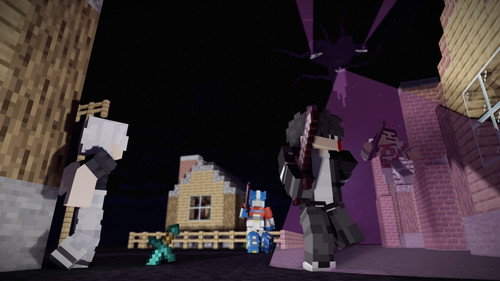 Panas vs. Wither Storm Backdrop Blur