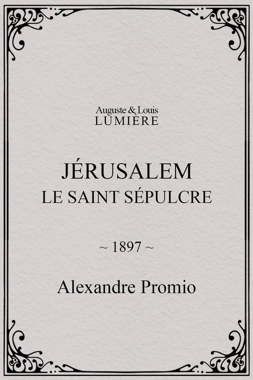 Poster Jérusalem, le saint sépulcre 1897