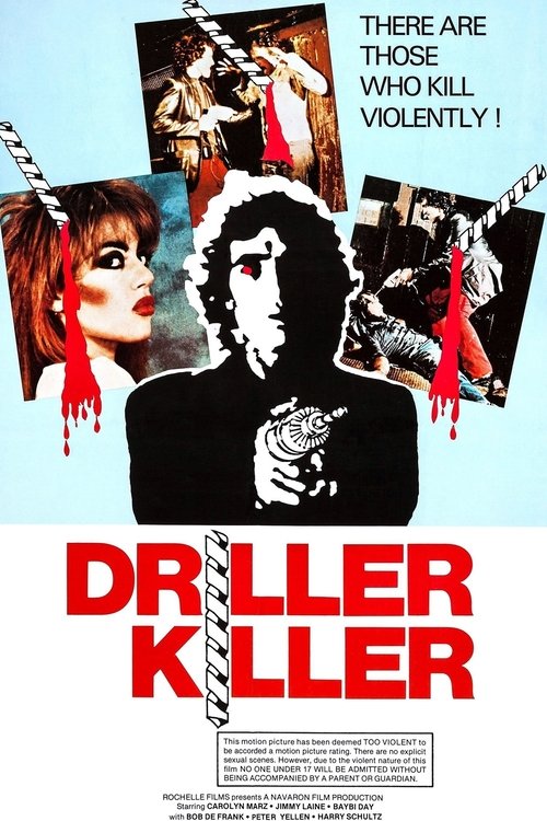 Grootschalige poster van The Driller Killer