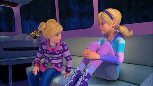 Barbie em o ano novo no mato Backdrop Blur