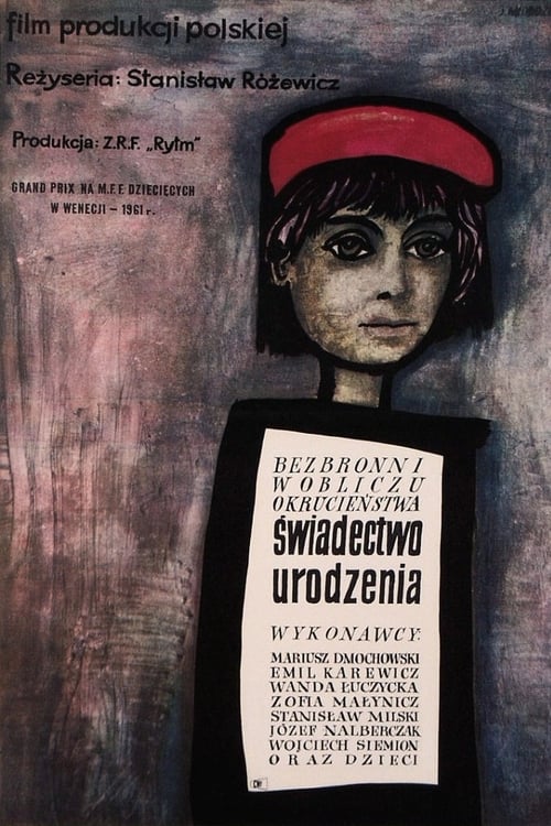 Poster Świadectwo urodzenia 1961