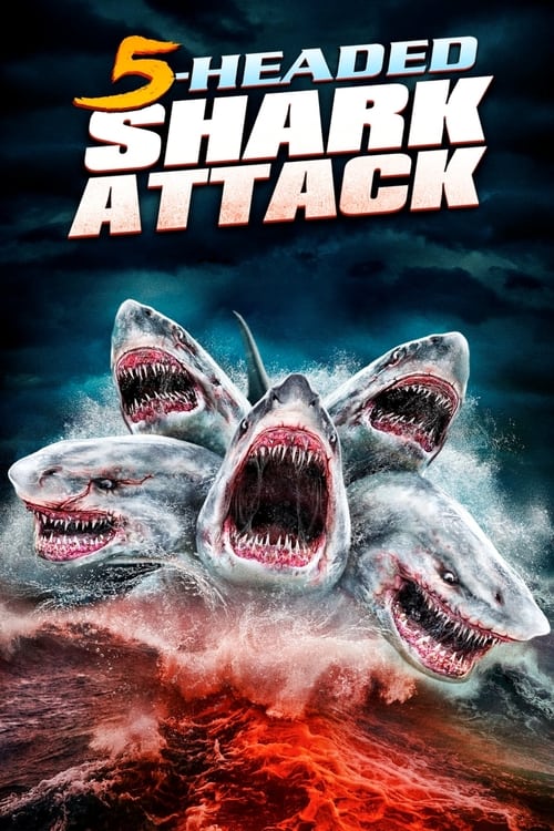 5 Headed Shark Attack Movie Poster Image
