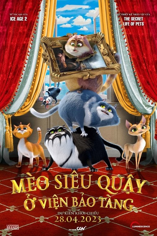 Poster Mèo Siêu Quậy Ở Viện Bảo Tàng