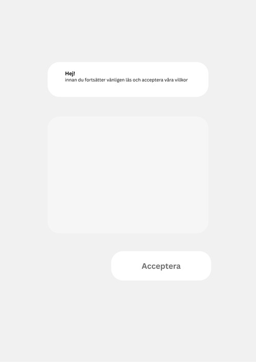 Accepterar du villkoren?