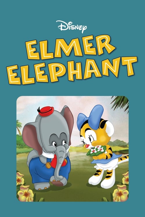 Grootschalige poster van Elmer Elephant