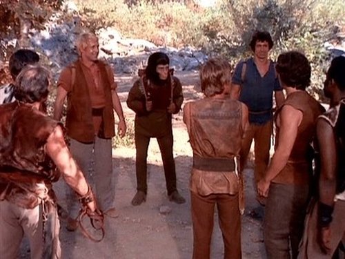 Escena del episodio 13 de la temporada 1 de la serie Planet of the Apes